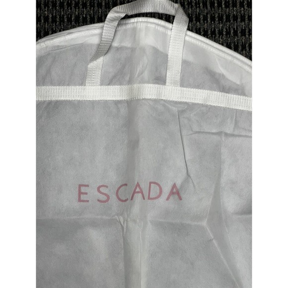 ESCADA Long Dust Bag Travel Garment White Pink 53”Lx 24”W - Picture 3 of 5